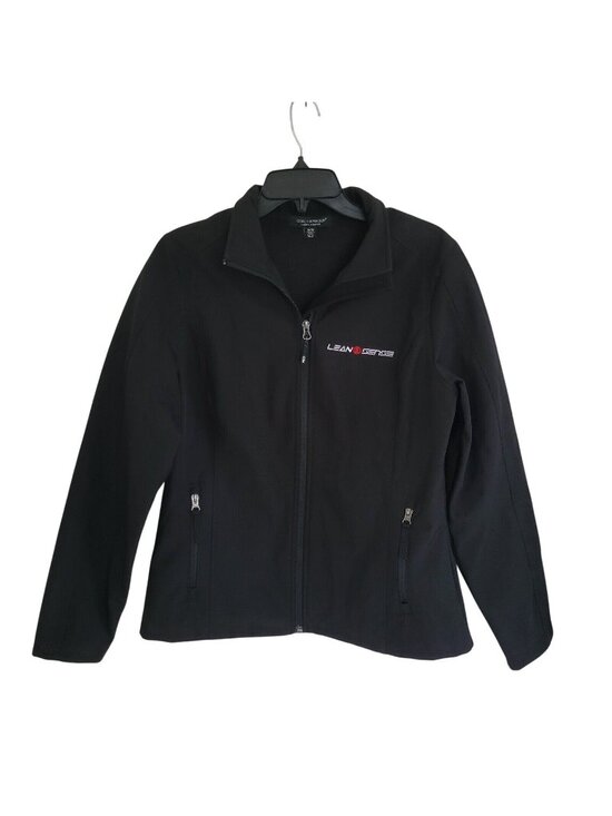 Coal Harbour Jackets & Blazers - Coal Harbour Full Zip Soft Shell Jacket WomensSize M Black Lean Sensei Logo